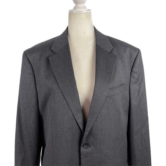 Banana Republic Men's Single Breasted Tailored Suit Jacket Dark Charcoal Sz 44R - Picture 6 of 16
